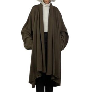NWT Rundholz Knit Open Brown Asymmetrical Coat Oversize 'S' Orig. $ 790